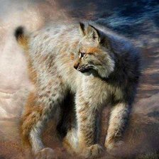 Схема вышивки «рысь»