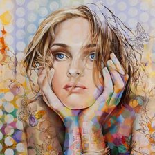 Схема вышивки «женский образ»