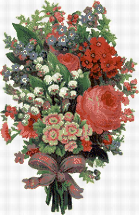 Букет цветов - букет, незабудки, ландыши, цветы - предпросмотр