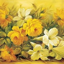 Схема вышивки «букет цветов»