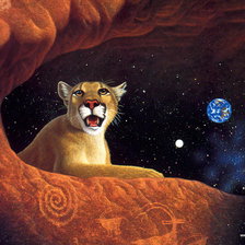 Схема вышивки «Лев»