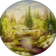 Схема вышивки «Певучие пейзажи России»