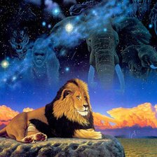 Схема вышивки «Царь зверей»