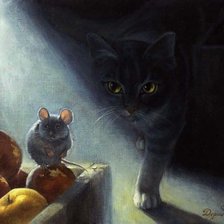 Схема вышивки «кошки мышки»