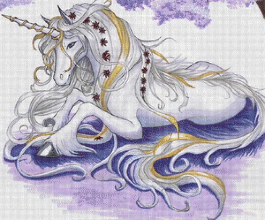 Единорог - лошади, животные, фэнтези, единорог - предпросмотр