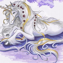 Схема вышивки «Единорог»