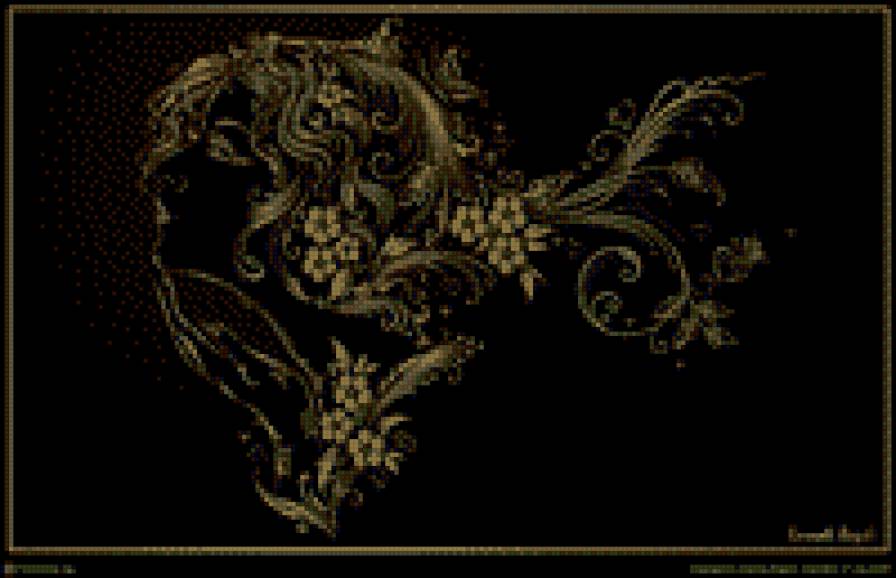 Абстракция - люди, монохром - предпросмотр