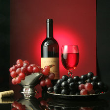 Схема вышивки «Натюрморт с вином»