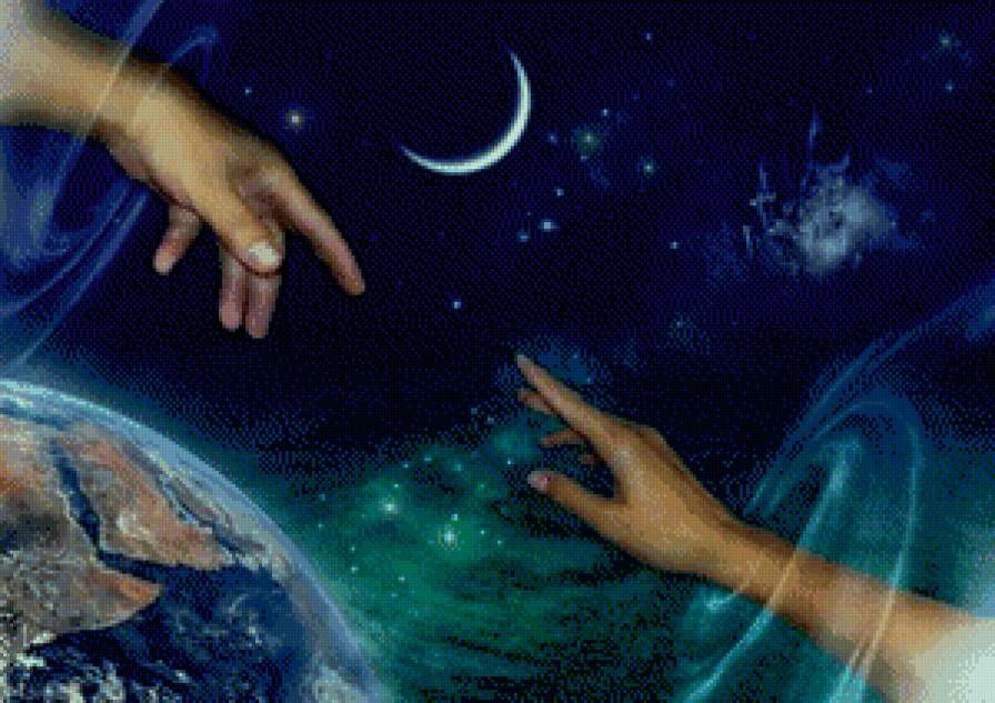 Любовь во вселенной - любовь, пара, космос, фэнтези - предпросмотр