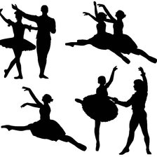 Схема вышивки «Силуэты»