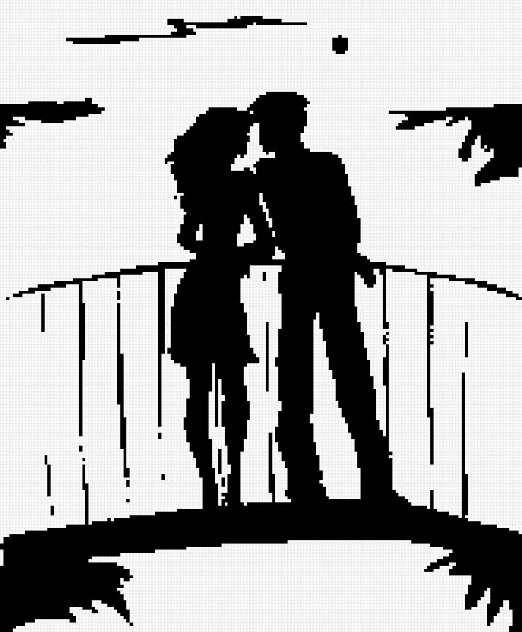 №514035 - силуэт, женщина, пара - предпросмотр