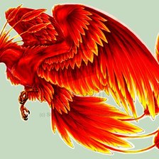 Схема вышивки «феникс»