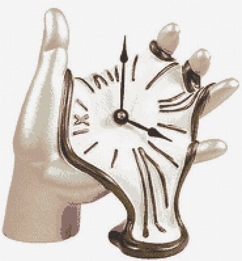 Утекающее время - время, фэнтези, монохром, часы, аллегория, сепия - предпросмотр