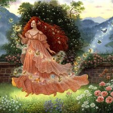 Схема вышивки «фея лета»