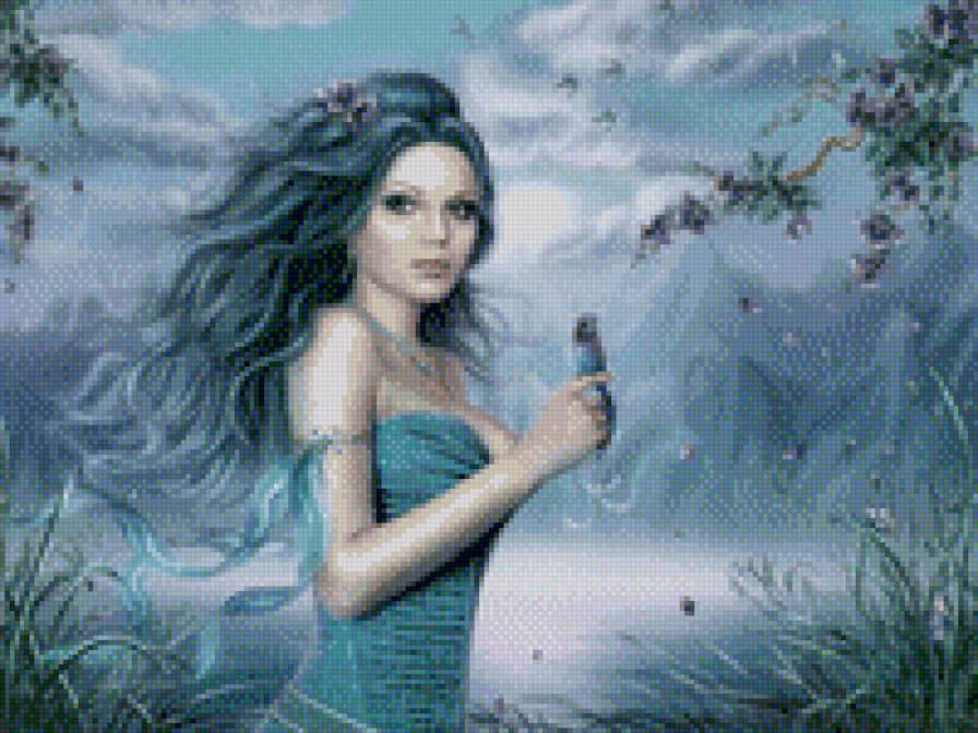 дева и птица - предпросмотр