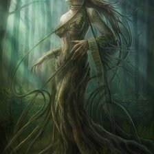 Схема вышивки «дева дерево»