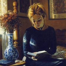 Схема вышивки «За книгой»