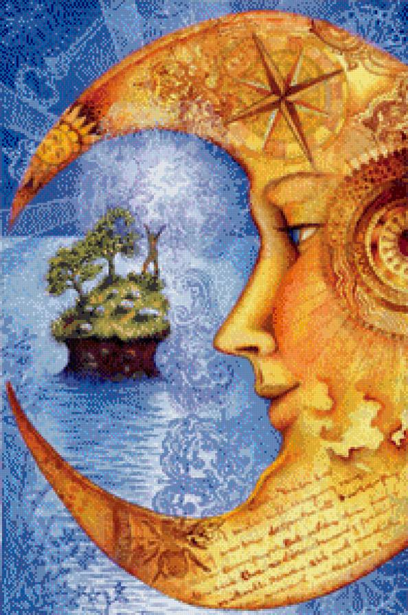 Волшебство высоты - пейзаж, месяц, люди - предпросмотр