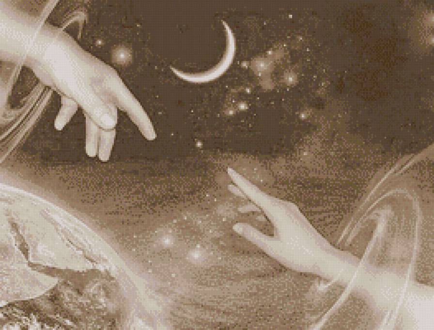 Единение - романтика, фэнтези, сепия, аллегория, монохром - предпросмотр