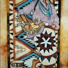 Схема вышивки «Индейские орнаменты»