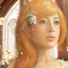 Схема вышивки «Женский образ (живопись)»