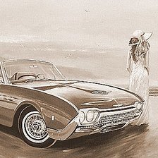 Схема вышивки «Женский образ  (живопись)»