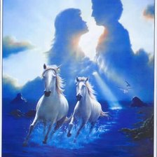 Схема вышивки «Влюбленные...»