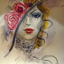 Схема вышивки «Paslaptinga moteris»