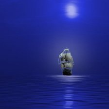 Схема вышивки «Парусник»