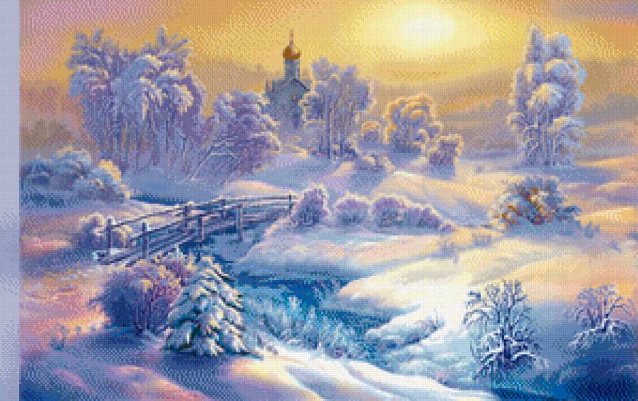 серия "зима" - зима.снег.пейзаж.река - предпросмотр