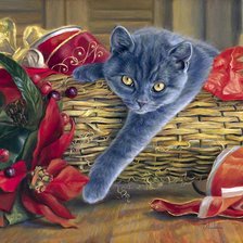 Схема вышивки «Киса»