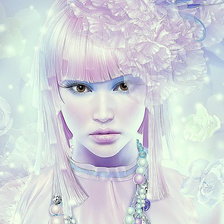 Схема вышивки «Женский образ-фэнтези»