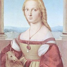 Схема вышивки «Дама с единорогом ( Рафаэль)»