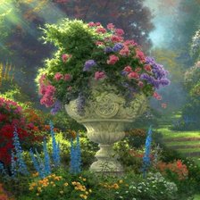 Схема вышивки «ваза»