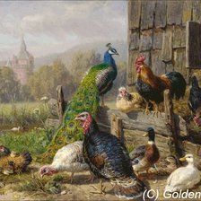 Схема вышивки «двор»