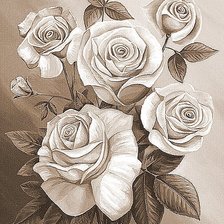 Схема вышивки «Розы»