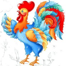 Схема вышивки «Петушок»