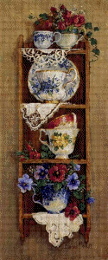 натюрморт - цветы, натюрморт, картина, картины - предпросмотр