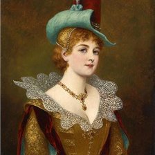 Схема вышивки «прекрасная дама»