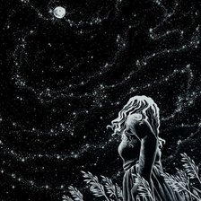 Схема вышивки «взгляд в звездное небо»