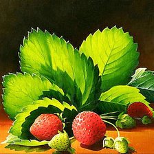 Схема вышивки «Клубника (живопись Варвара Хармон)»