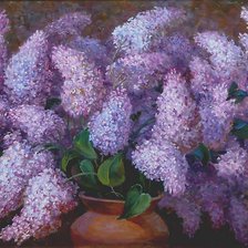 Схема вышивки «Сирень»