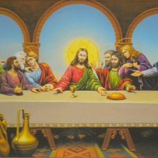 Схема вышивки «тайная вечеря»