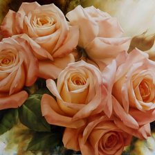 Схема вышивки «шикарные розы»