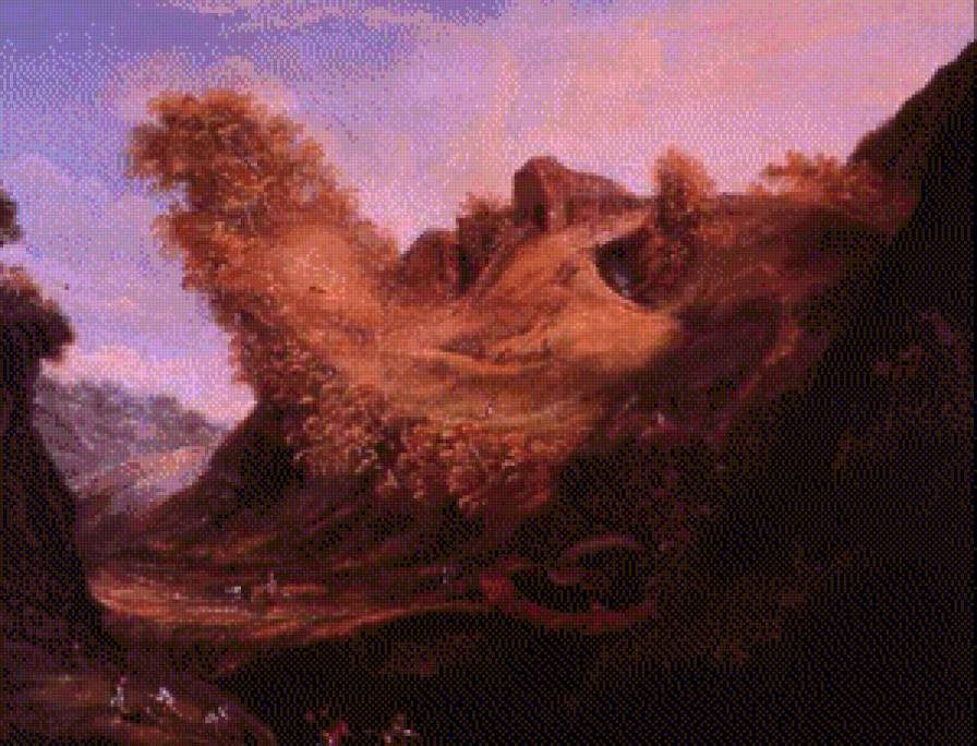 Иллюзия - картина, искусство, живопись, иллюзия, природа - предпросмотр