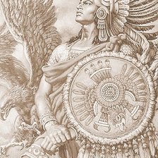 Схема вышивки «Вождь племени»