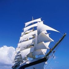 Схема вышивки «парусник»