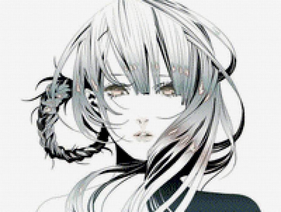 девушка - девушка, аниме - предпросмотр