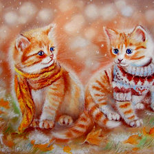 Схема вышивки «рыжая осень»