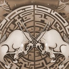 Схема вышивки «Зодиак ТЕЛЕЦ»